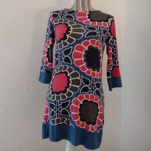 BODEN Multi Color Jersey Knit Tunic Top Size 4